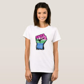 Polysexuelle Protestfalte T-Shirt (Vorne ganz)
