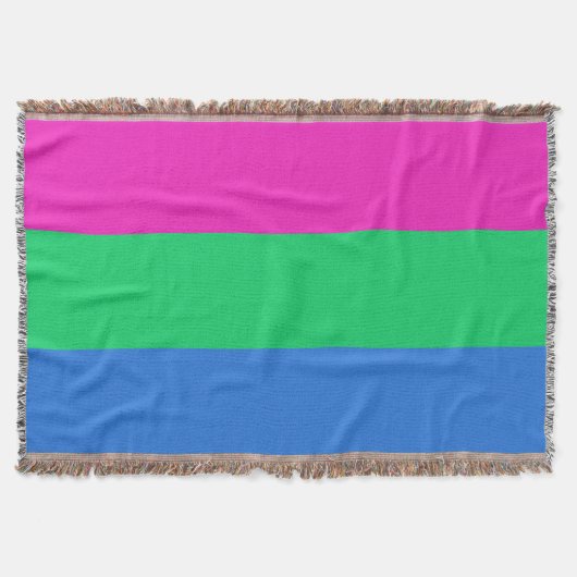 Polysexuelle Stolperflagge Decke (Vorderseite)