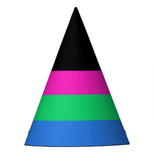 Polysexuelle Stolperflagge Partyhütchen