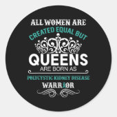 Polyzystische Nierenerkrankung Runder Aufkleber (Vorderseite)