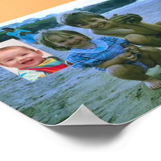 Polzeath Beach Children Poster (Ecke)
