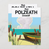 Polzeath, Cornwall Seaside Reiseplakat (Vorne/Hinten)