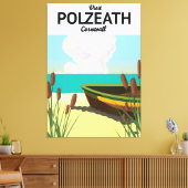 Polzeath, Cornwall Seaside Reiseplakat Leinwanddruck (Insitu (Wohnzimmer))