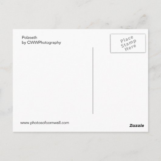 Polzeath Postkarte (Rückseite)