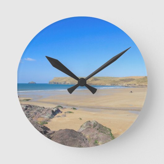 Polzeath Wall Clock Runde Wanduhr (Vorderseite)