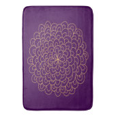 Pom Blume Bath Mat Badematte (Vorderseite Vertikal)