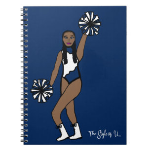 Pom Dancer White Navy Notebook P Notizblock