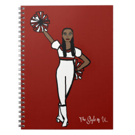 Pom Dancer White Red Accent P Notizblock