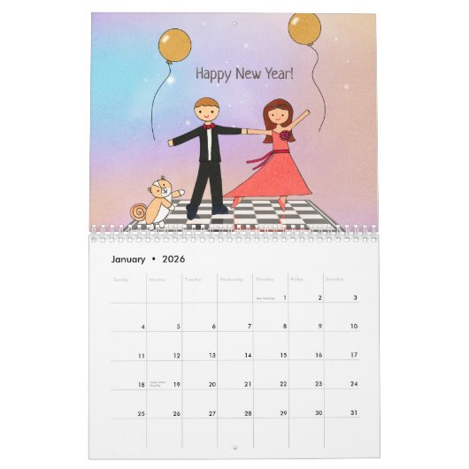 Pom-Kalender 2025 Kalender (Jan 2026)