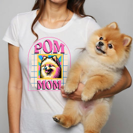 Pom Mama Dog Mama Shirt Geschenk für Spitz Besitze