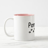 Pom Mama-Kaffee-Tasse Zweifarbige Tasse (Links)