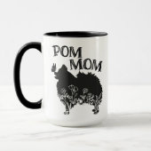 Pom Mama Spitz Dog-Lover Tasse (Links)