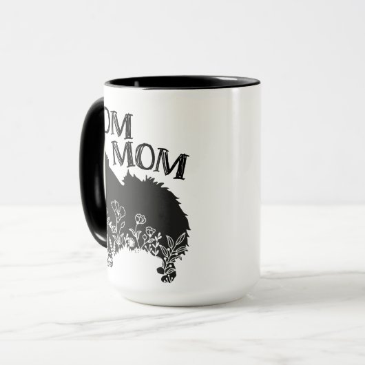 Pom Mama Spitz Dog-Lover Tasse (Vorderseite Links)