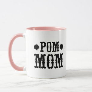 POM MOM Süße Pom-Pom-Typografie Zweifarben-Tasse Tasse