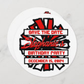 Pom Pom #8 Einladung (Vorne/Hinten)