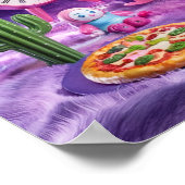 Pom Pom Clouds Dreamy Surreal Poster (Ecke)
