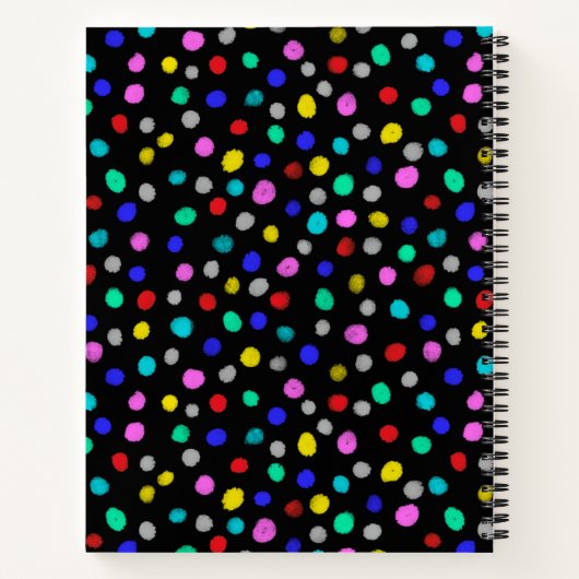 Pom pom Festivals Notebook Notizblock (Rückseite)