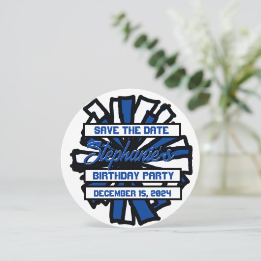 Pom Pom Flat Einladung, #2 Einladung (Stehend Vorderseite)