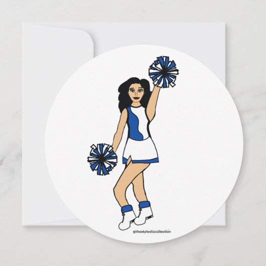 Pom Pom Flat Einladung, #2 Einladung (Rückseite)