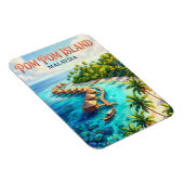Pom Pom Insel Malaysia Magnet (Rechte Seite)