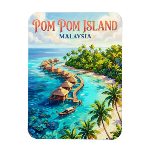 Pom Pom Insel Malaysia Magnet