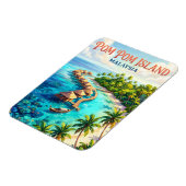 Pom Pom Insel Malaysia Magnet (Linke Seite)