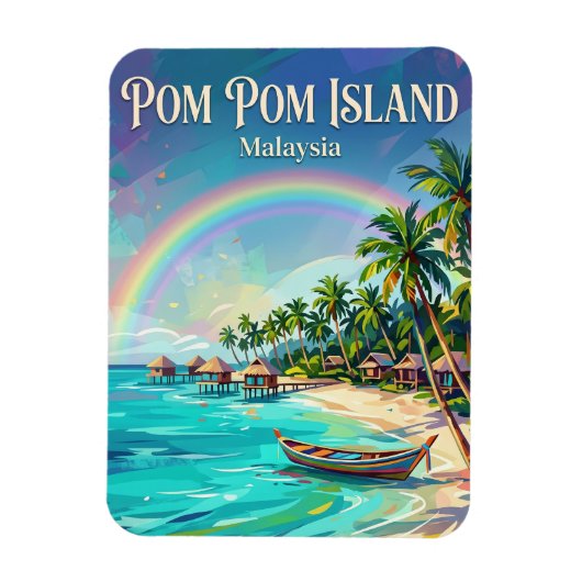 Pom Pom Insel Malaysia Magnet (Vertikal)