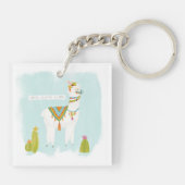 Pom Pom Lama Rama - ganzes Lotta-Lama Schlüsselanhänger (Rückseite)