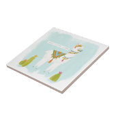 Pom Pom Llama Rama - ganz Lotta Llama Fliese (Seite)