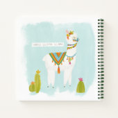 Pom Pom Llama Rama - ganz Lotta Llama Notizblock (Rückseite)