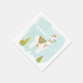 Pom Pom Llama Rama - ganz Lotta Llama Serviette (Ecke)