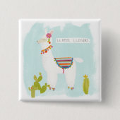 Pom Pom Llama Rama - Llater Llosers Button (Vorderseite)