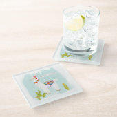 Pom Pom Llama Rama - Llater Llosers Glasuntersetzer (Schrägansicht)