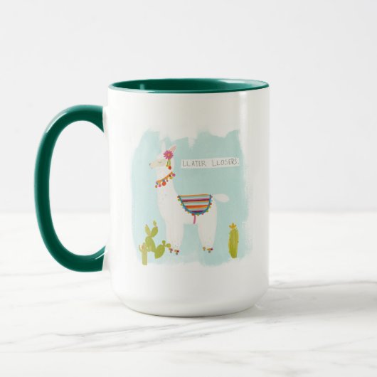 Pom Pom Llama Rama - Llater Llosers Tasse (Links)