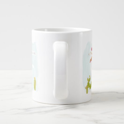Pom Pom Llama Rama - Llater Llosse Jumbo-Tasse (Rückseite)