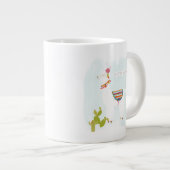 Pom Pom Llama Rama - Llater Llosse Jumbo-Tasse (Vorderseite Rechts)