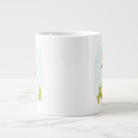Pom Pom Llama Rama - Llater Llosse Jumbo-Tasse (Vorderseite)
