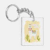 Pom Pom Llama Rama - Rett das Drama für deinen Lam Schlüsselanhänger (Vorderseite links)