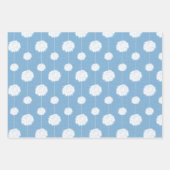 Pom Pom Pom Muster Geschenkpapier Set (Vorderseite 3)