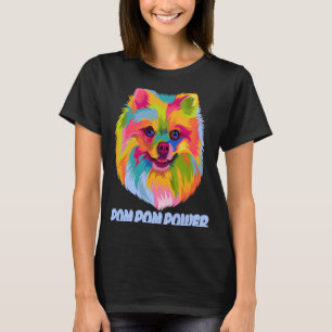 Pom Pom Power Spitz Spaß Spielzeug Rasse Tier P T-Shirt
