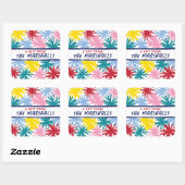 POM POM QUADRATISCHER AUFKLEBER (Blatt)