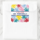 POM POM QUADRATISCHER AUFKLEBER (Tasche)