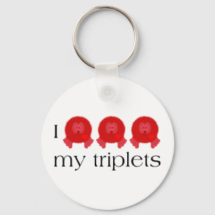 Pom Pom Triplets Schlüsselanhänger