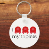 Pom Pom Triplets Schlüsselanhänger (Vorderseite)