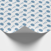 Pom Poms & Hearts Muster Geschenkpapier (Ecke)