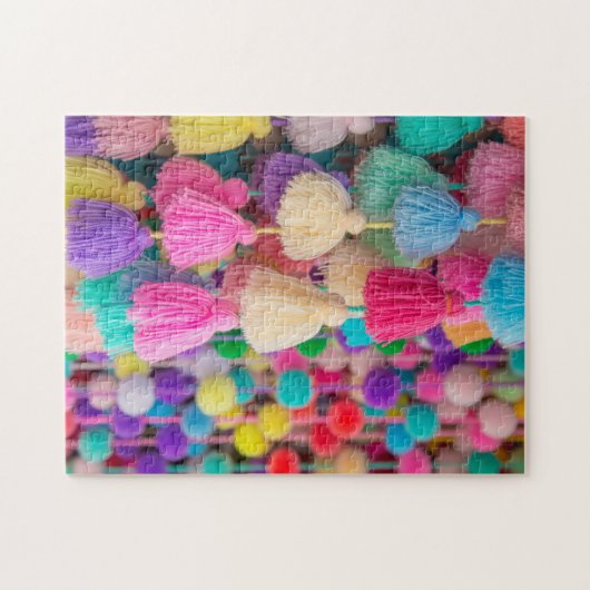 Pom Poms in Tulum Puzzle (Horizontal)