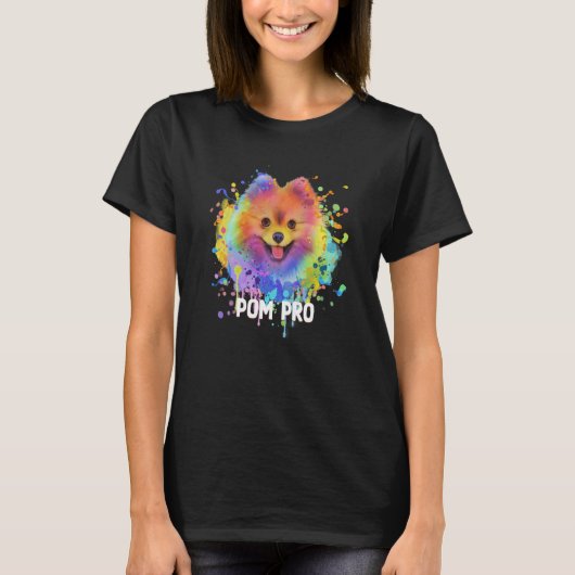 Pom Pro Spitz Spaß Pom Pom Animal Pub Dog 1 T-Shirt (Vorderseite)