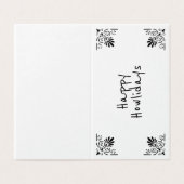 Pom Santa xmas sack rote Geschenke Bänder wünschen (Außenseite Aufgefaltet)