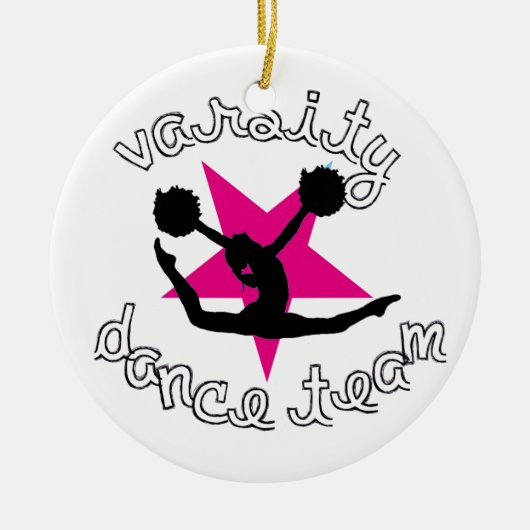 Pom Tanzteam Keramik Ornament (Vorne)