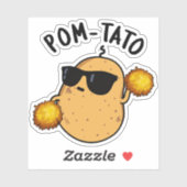 Pom tato Funny Potato Pun Aufkleber (Blatt)